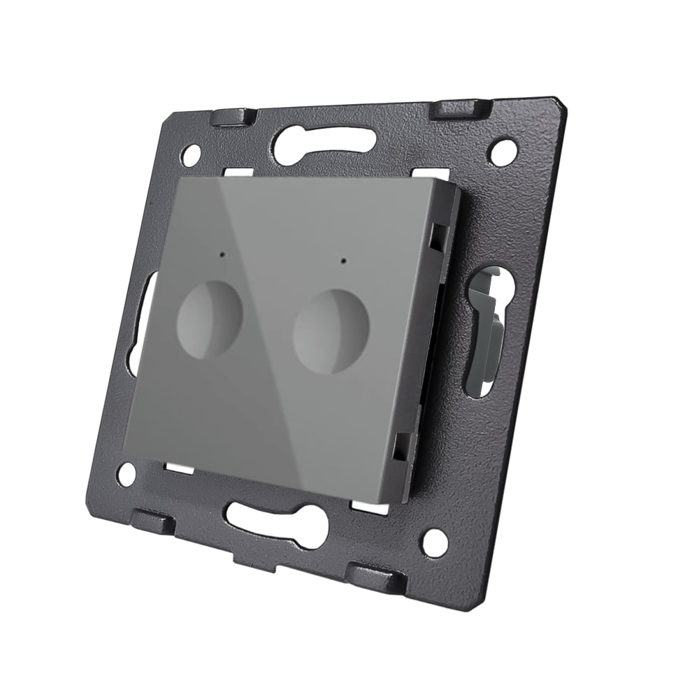 Włącznik dotykowy pojedynczy Livolo VL-C701 - 64 Stalowo szary